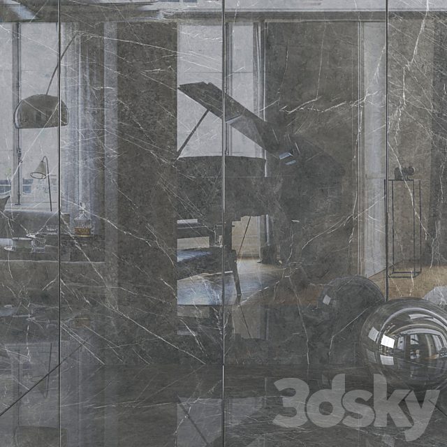 Wall tiles 292 Grey Stone Set 2