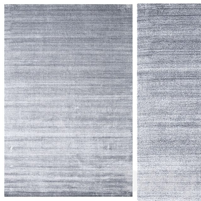Carpet Bamboo silk Loom - Denim Blue