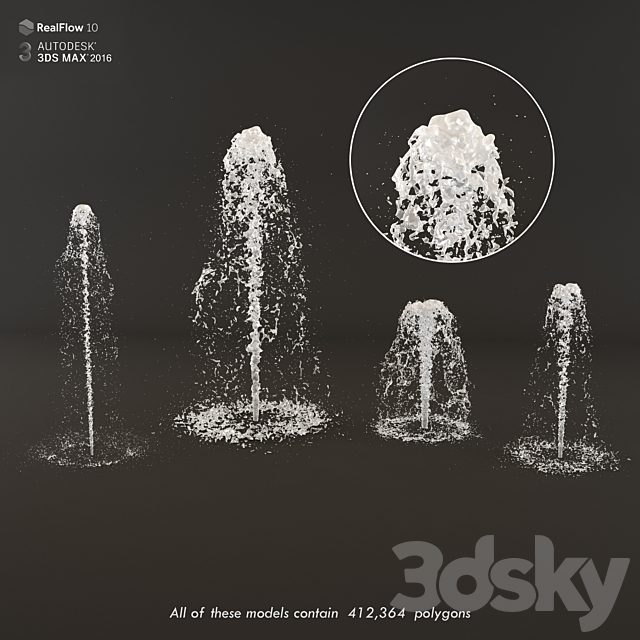 Collection fountain waterfall 4