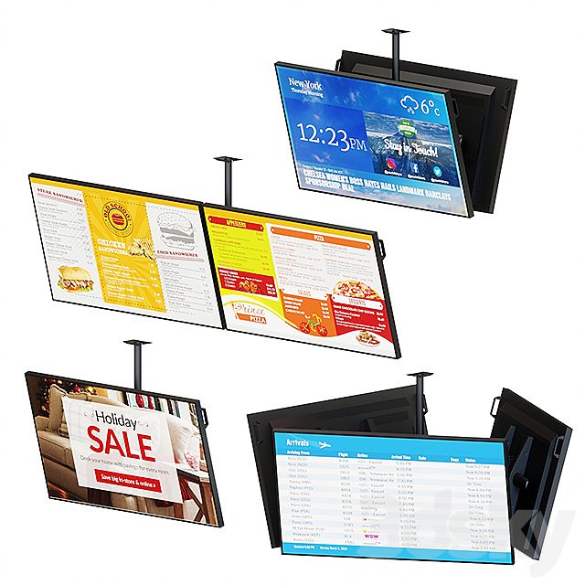 Ceiling Mount Information Displays