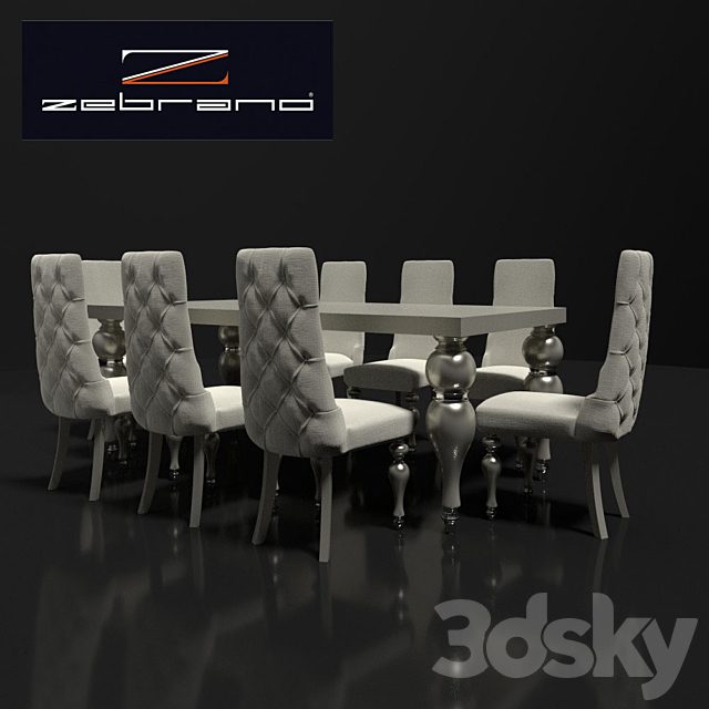 Table and chairs ZebranoCasa