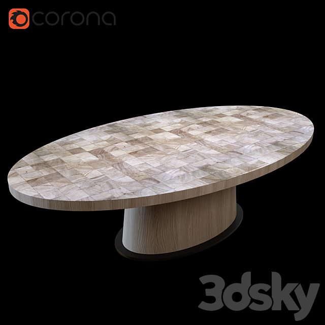 Van Rossum KOPS OVAL TABLE