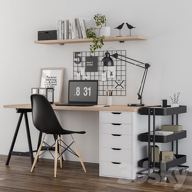 Home office ikea set