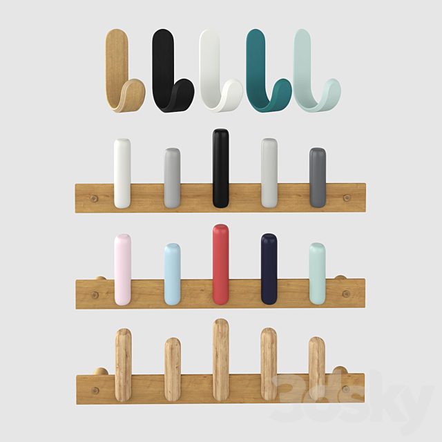 Curve Hook and Wall Hanger Play Coat
