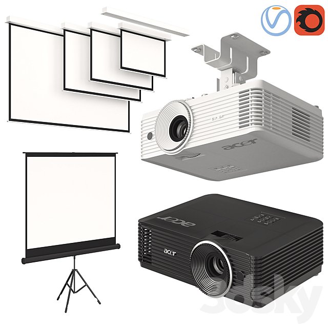 Projector Acer with Screens Set