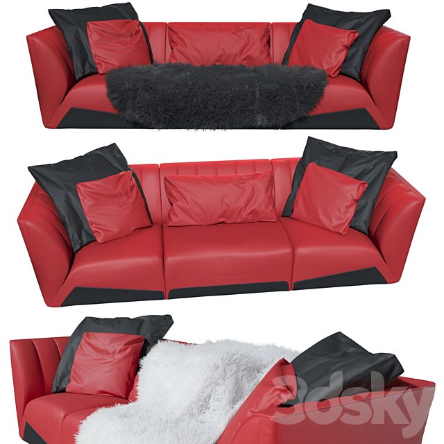 The three-seater sofa Sepang - Tonino Lamborghini