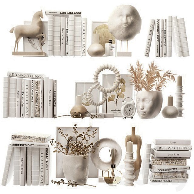Decorative set for filling shelves 4