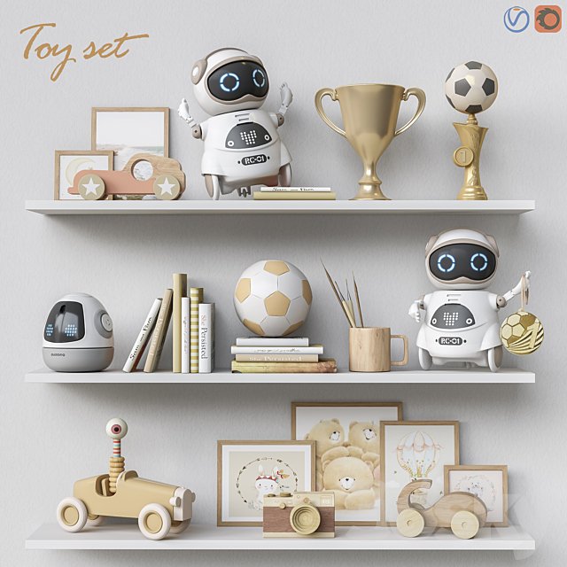 Toys and furniture set 62