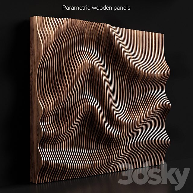 Parametric wooden panels
