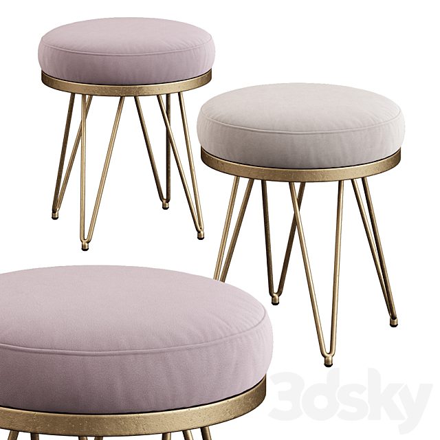 Safavieh / Jenine Faux Ostrich Round Bench