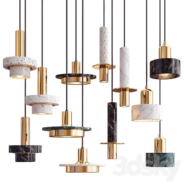 Four Hanging Lights 47 Exclusive Marble