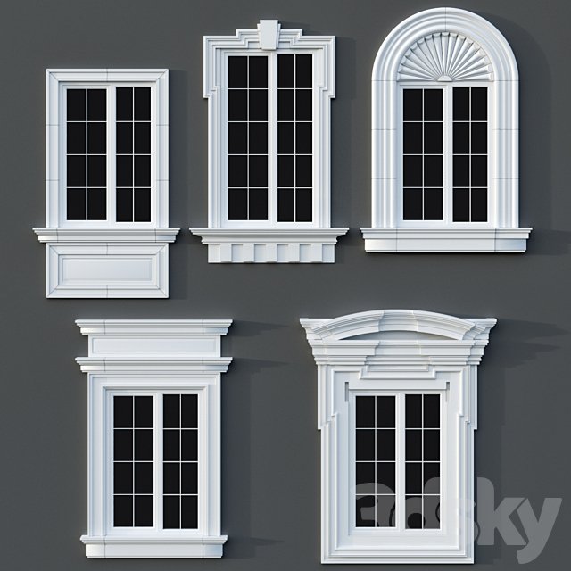 Windows in the style of modern classics 01