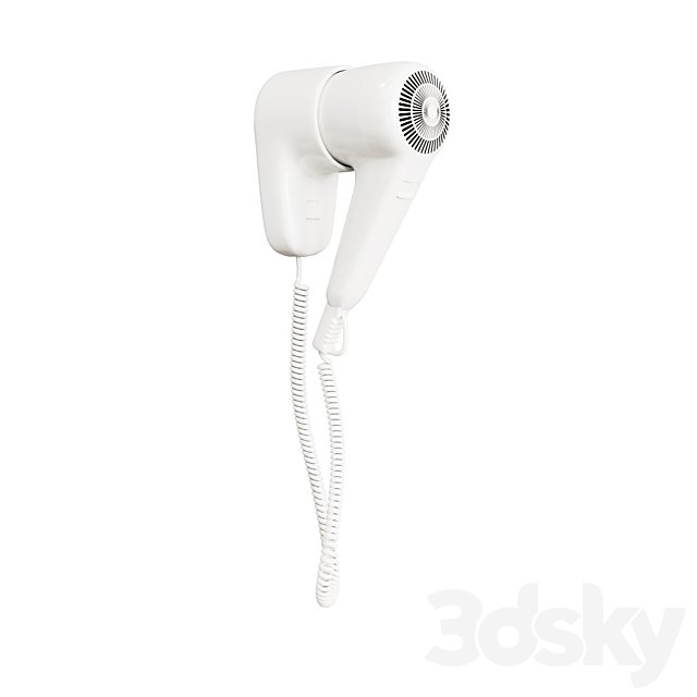 Wall mount hair dryer
