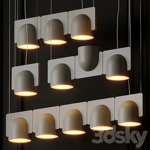 FontanaArte Igloo Suspension Lamps 4 Positions