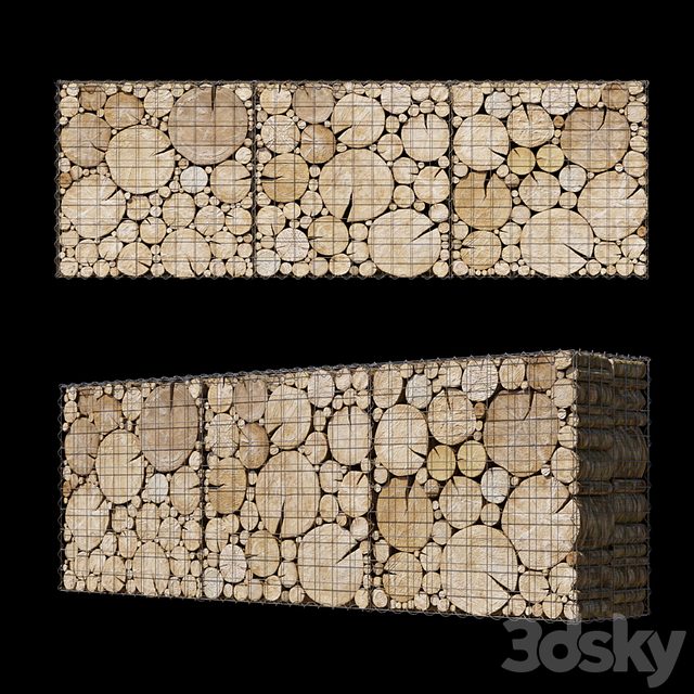 Wooden gabion 6