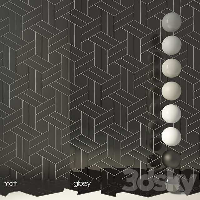 Tile Equipe Chevron Wall SET