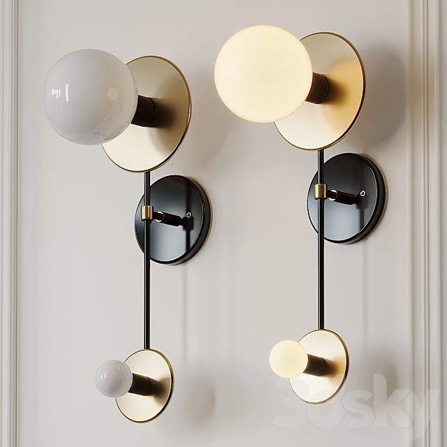 Double Wall Brass Sconce by ETSY