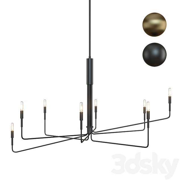 Crate&Barrel Clive 8-Arm Chandelier