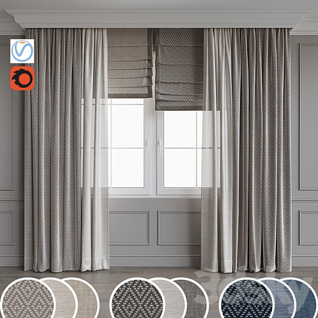 Portiere in a modern stele 8