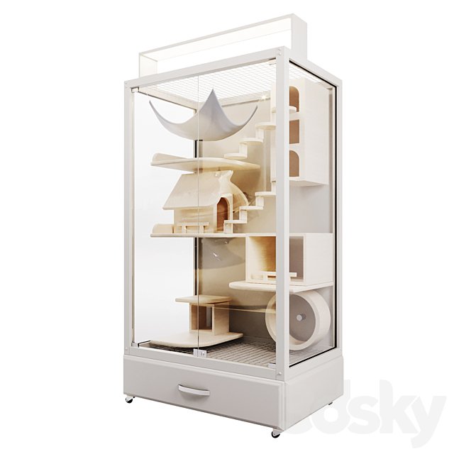 Chinchilla display case