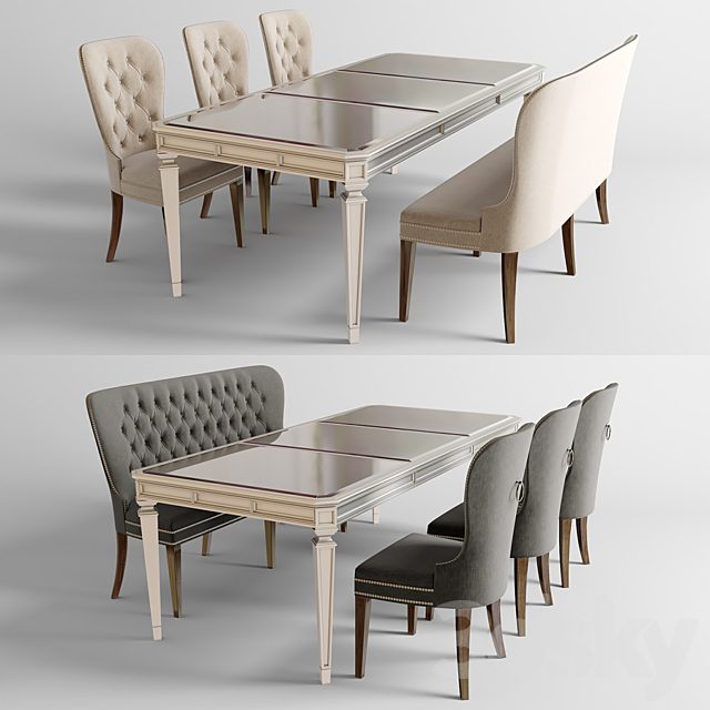 Dining table with chairs 2