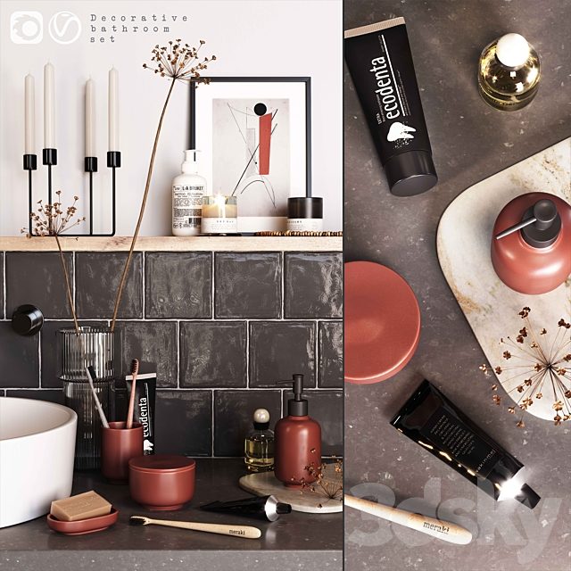 H&M Decorative bathroom set