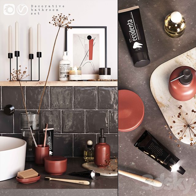 H&M Decorative bathroom set