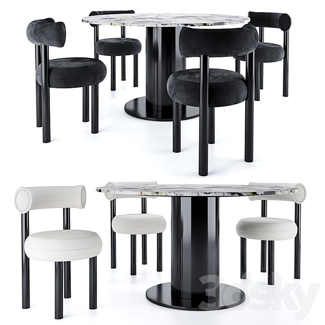 Tom Dixon FAT Dining chair & TUBE WIDE Dining table