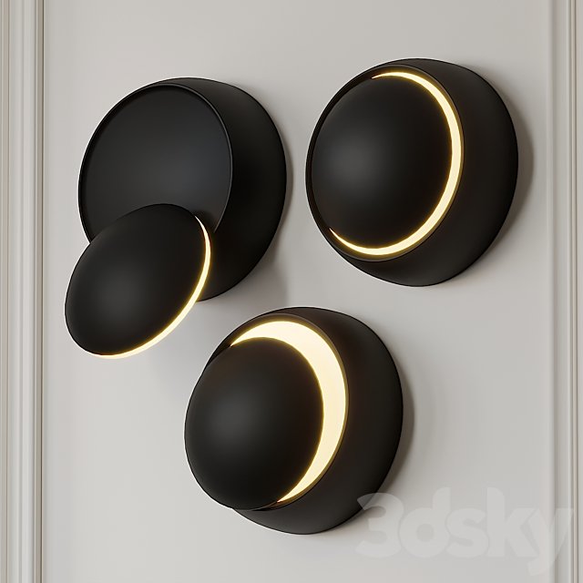 Grnflashing Crescent Round Wall Lamp