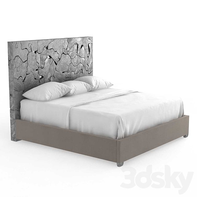 Calavaras Laminated Teak Panel Bed Bernhardt Interiors