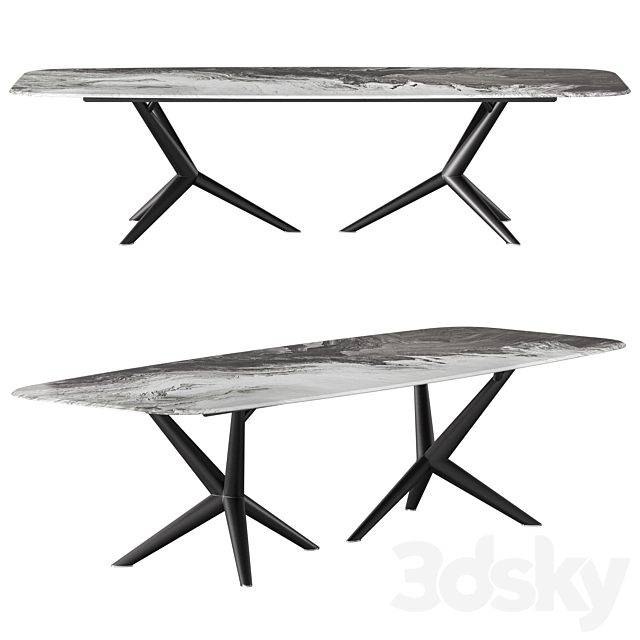 Cattelan Italia Atlantis Crystalart Dining Table