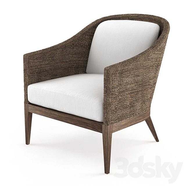 Restoration Hardware MARISOL SEAGRASS SLOPE ARM CHAIR