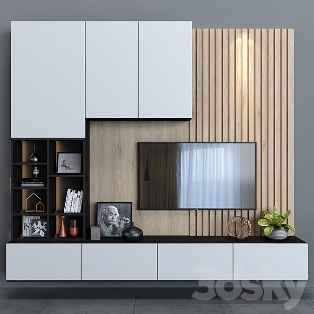 tv wall set 33