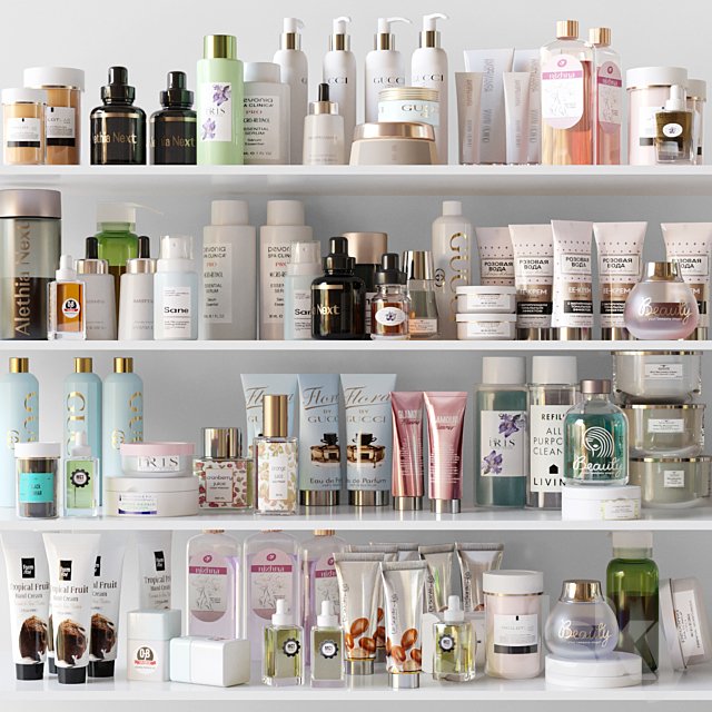 A set of luxury cosmetics for beauty salons. Make up