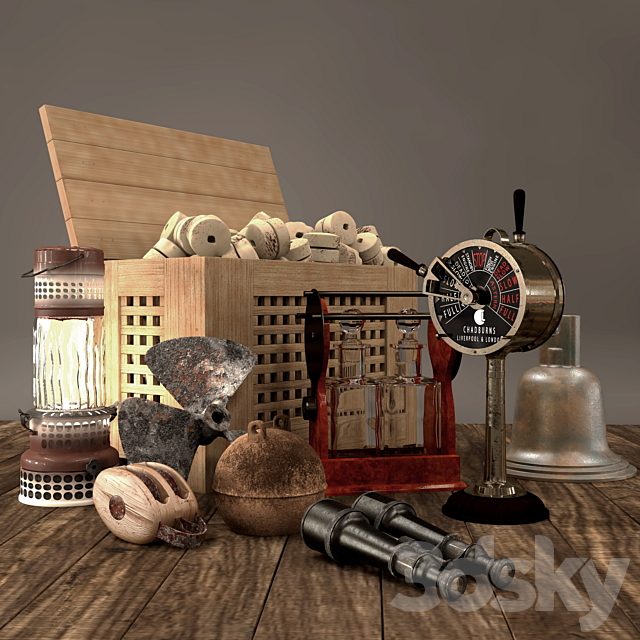 Decorative set on the marine theme / Decorative sea set