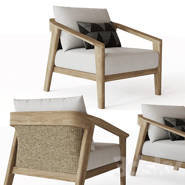 MALTA TEAK LOUNGE CHAIR