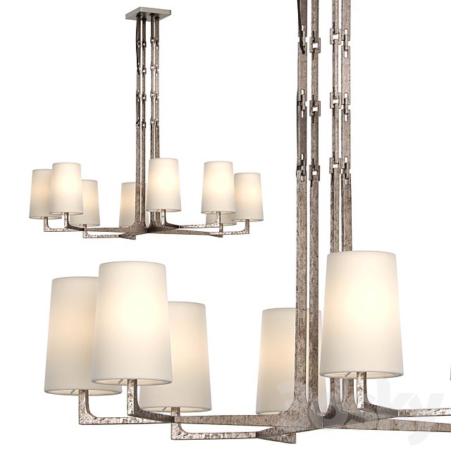 RESTORATION HARDWARE WRIGHT ROUND CHANDELIER 48"