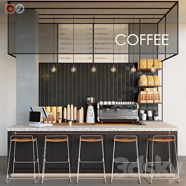Cafe Coffeeshop Dark
