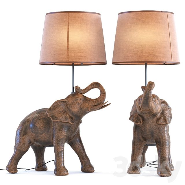 TABLE LAMP ELEPHANT SAFARI KARE DESIGN