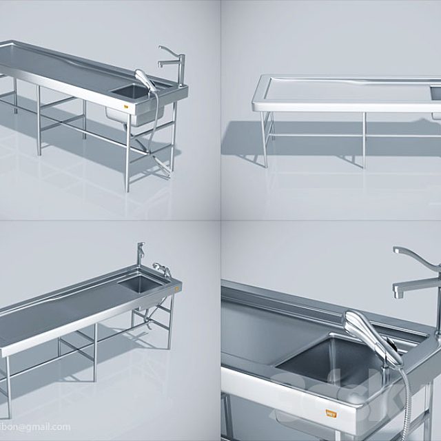 Medical table for post-mortems