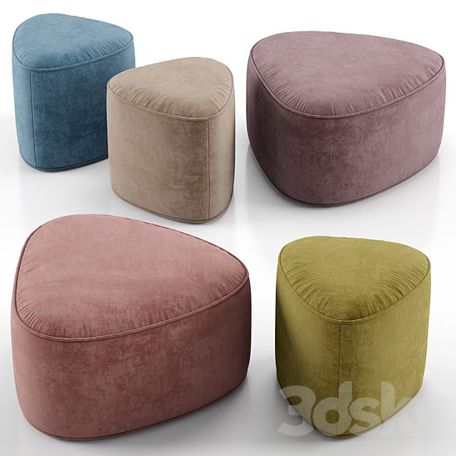 Pebble ottoman - West Elm