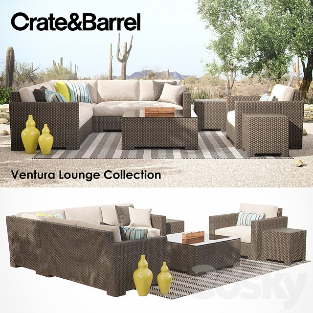 Crate & Barrel - Ventura Lounge Collection - Set I