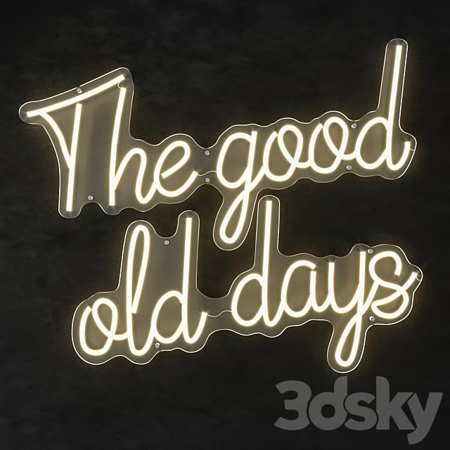 LED text the good old days eichholtz