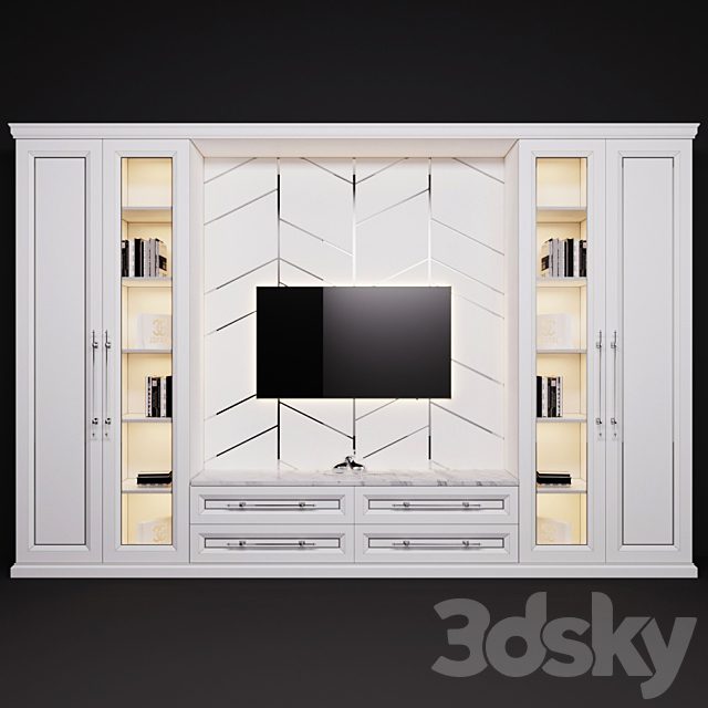 Wardrobe in the room