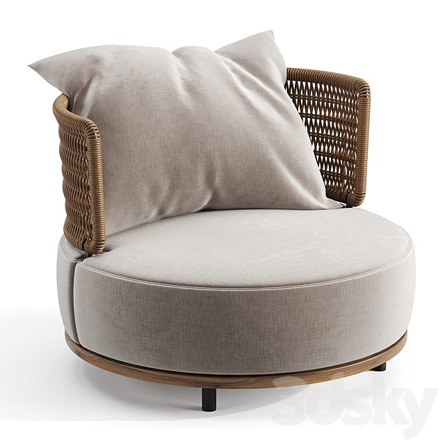 Minotti quadrado armchair