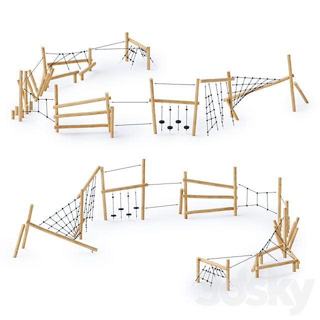 Kompan Robinia Obstacle Course Parkour 5