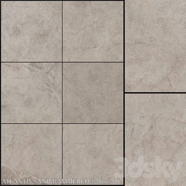 ABK Atlantis Sand Hammered 1200x1200
