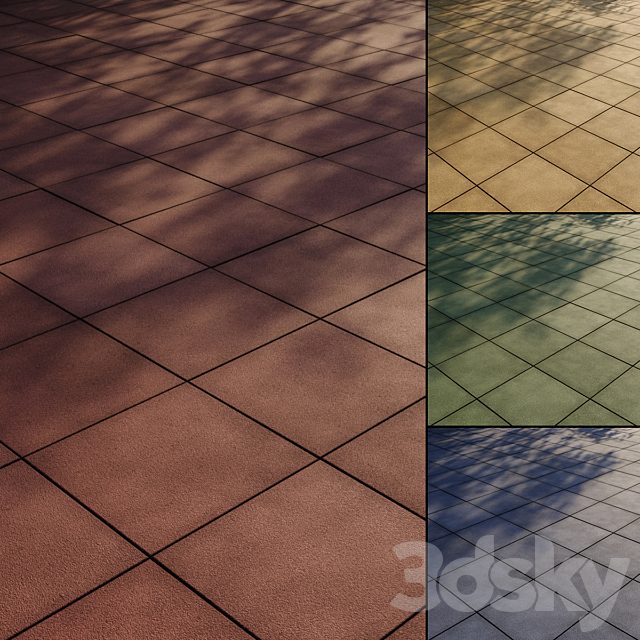 Rubber tile Type 1
