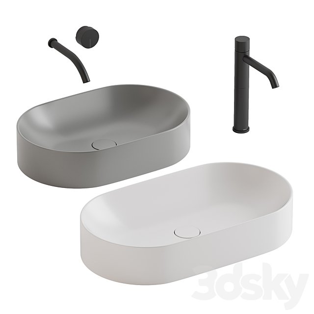 Nic Pin washbasins + Falper