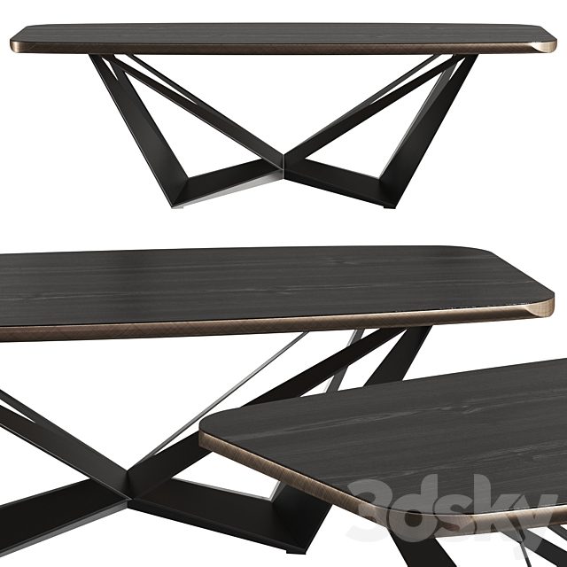 Cattelan Italia Skorpio Wood C Dining Table